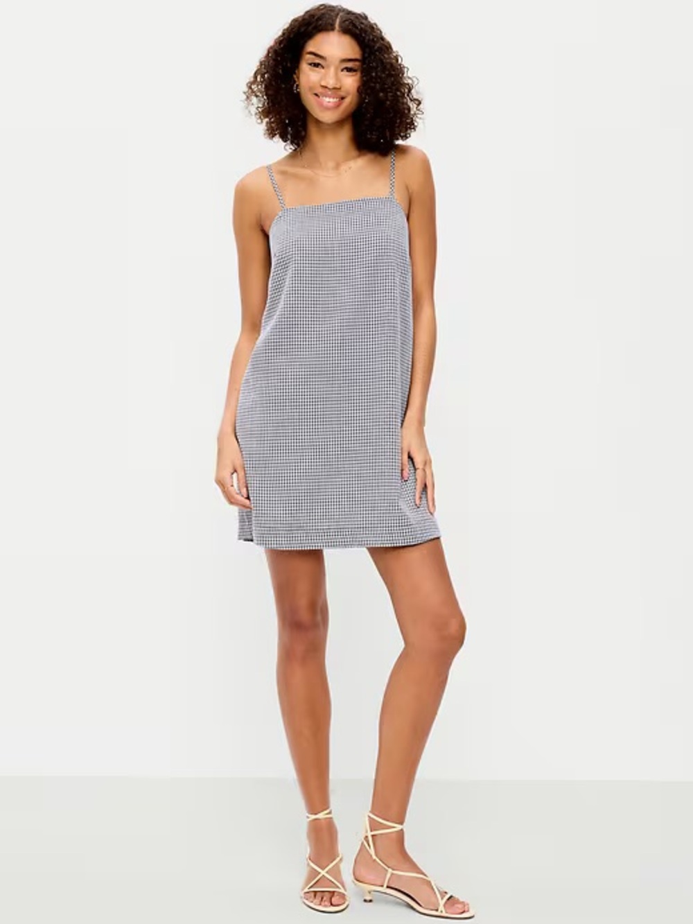 Old Navy Strappy Gingham Mini Shift Dress